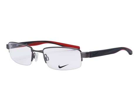 Nike 8174 070 Half Rim Men’s Eyeglass Frames Gunmetal 51